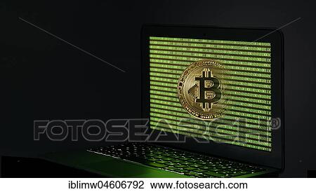 Symbol image cryptocurrency, digital currency, golden physical coin bitcoin laptop with digital binary code View Large Photo Image Stock Image - Symbol image cryptocurrency, digital currency, golden physical coin bitcoin laptop with digital binary code. Fotosearch