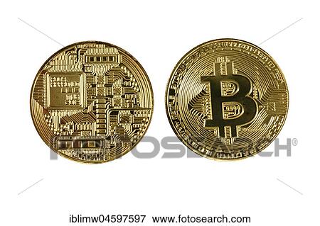 Symbol image digital currency, gold physical coin bitcoin front side back side View Large Photo Image Stock Photo - Symbol image digital currency, gold physical coin bitcoin front side back side. Fotosearch