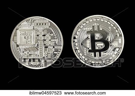 Symbol image digital currency, silver physical coin Bitcoin front side View Large Photo Image Stock Image - Symbol image digital currency, silver physical coin Bitcoin front side. Fotosearch