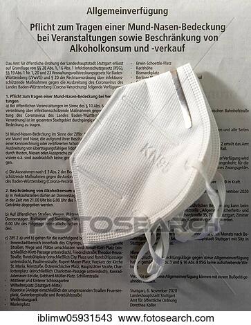 Symbolic image Infektionsschutzgesetz, FFP2 Mouth protection mask is based on a general decree on the obligation to wear a mouth-nose cover as well as restrictions on alcohol sales, Stuttgarter Zeitung, Corona crisis, Stuttgart, Baden-Württemberg,... View Large Photo Image Stock Image - Symbolic image Infektionsschutzgesetz, FFP2 Mouth protection mask is based on a general decree on the obligation to wear a mouth-nose cover as well as restrictions on alcohol sales, Stuttgarter Zeitung, Corona crisis, Stuttgart, Baden-Württemberg,.... Fotosearch