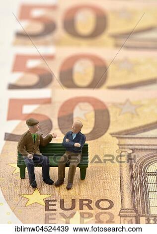 Symbolic image pension, pensioner, long-term care insurance, private and state provisions, bank notes, euro View Large Photo Image Stock Photo - Symbolic image pension, pensioner, long-term care insurance, private and state provisions, bank notes, euro. Fotosearch