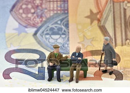 Symbolic image pension, pensioner, long-term care insurance, private and state provisions, bank notes, euro View Large Photo Image Stock Photo - Symbolic image pension, pensioner, long-term care insurance, private and state provisions, bank notes, euro. Fotosearch