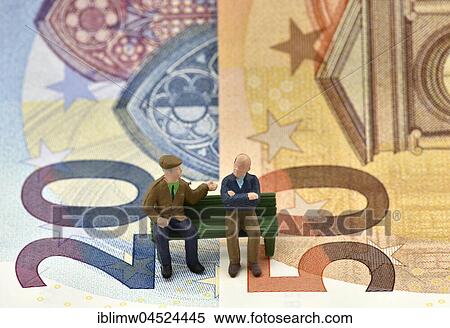 Symbolic image pension, pensioner, long-term care insurance, private and state provisions, bank notes, euro View Large Photo Image Stock Photography - Symbolic image pension, pensioner, long-term care insurance, private and state provisions, bank notes, euro. Fotosearch
