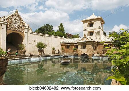 Stock Image - Taman Sari Moated Castle in the Sultan's Palace Kraton, Yogyakarta, Java, Indonesia, Asia. Fotosearch