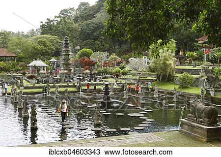Stock Image - Taman Tirta Gangga Water Palace, Karangasem, Bali, Indonesia, Asia. Fotosearch