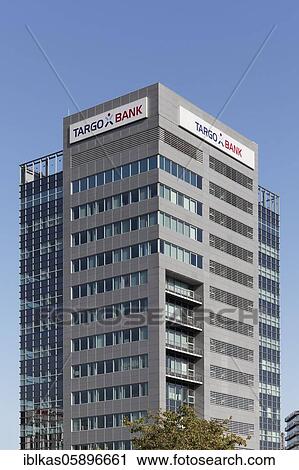 Stock Image - Targobank Service Centre Duisburg, high-rise building, North Rhine-Westphalia, Germany, Europe. Fotosearch