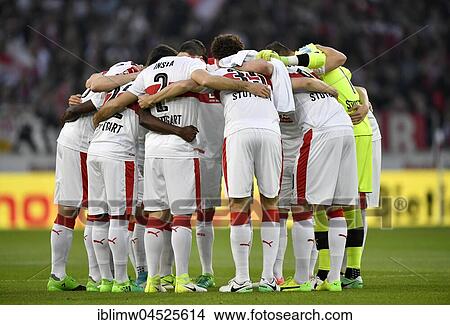 Team building, players before of kick-off, VfB Stuttgart, Mercedes-Benz Arena, Stuttgart, Baden-Württemberg, Germany, Europe View Large Photo Image Picture - Team building, players before of kick-off, VfB Stuttgart, Mercedes-Benz Arena, Stuttgart, Baden-Württemberg, Germany, Europe. Fotosearch