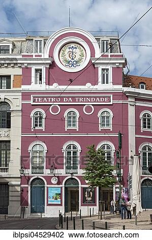 Teatro da Trindade Theatre, Bairro Alto, Lisbon, Portugal, Europe View Large Photo Image Stock Image - Teatro da Trindade Theatre, Bairro Alto, Lisbon, Portugal, Europe. Fotosearch