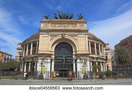 Teatro Politeama Garibaldi, Theater, Palermo, Sicily, Italy, Europe View Large Photo Image Stock Image - Teatro Politeama Garibaldi, Theater, Palermo, Sicily, Italy, Europe. Fotosearch