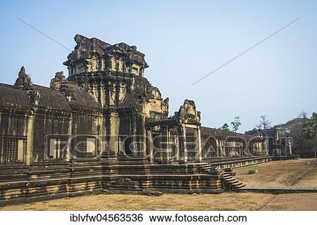 Temple complex of Angkor Wat, Angkor Archaeological Park, Province of Siem Reap, Cambodia, Asia View Large Photo Image Stock Photograph - Temple complex of Angkor Wat, Angkor Archaeological Park, Province of Siem Reap, Cambodia, Asia. Fotosearch