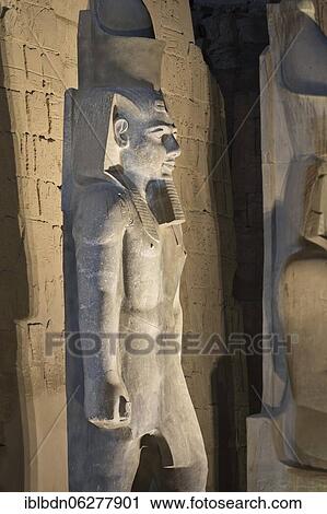 Temple of Luxor at night with colossal statue of Ramses ll, Luxor, Egypt, Africa View Large Photo Image Stock Image - Temple of Luxor at night with colossal statue of Ramses ll, Luxor, Egypt, Africa. Fotosearch