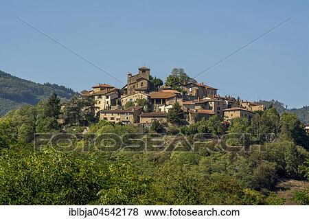 Stock Photo - Ternand, Village of Pierres Dorées, Beaujolais, Rhone, Auvergne-Rhône-Alpes region, France, Europe. Fotosearch
