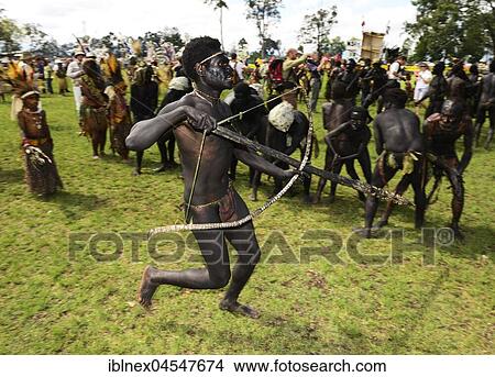 The highland tribes presenting themselves at the annual Sing Sing of Goroka, Papua New Guinea, Oceania View Large Photo Image Picture - The highland tribes presenting themselves at the annual Sing Sing of Goroka, Papua New Guinea, Oceania. Fotosearch