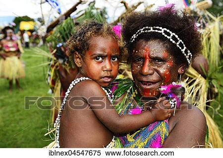 Stock Photography - The highland tribes presenting themselves at the annual Sing Sing of Goroka, Papua New Guinea, Oceania. Fotosearch
