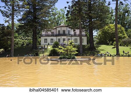 Thermal pool with iron-bearing water, Villa Casa do Parque, Parque Terra Nostra, Furnas, Island of Sao Miguel, Azores, Portugal, Europe View Large Photo Image Stock Image - Thermal pool with iron-bearing water, Villa Casa do Parque, Parque Terra Nostra, Furnas, Island of Sao Miguel, Azores, Portugal, Europe. Fotosearch
