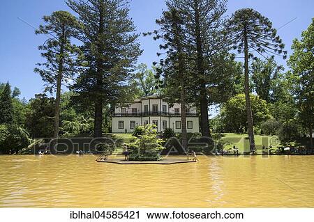 Thermal pool with iron-bearing water, Villa Casa do Parque, Parque Terra Nostra, Furnas, Island of Sao Miguel, Azores, Portugal, Europe View Large Photo Image Stock Image - Thermal pool with iron-bearing water, Villa Casa do Parque, Parque Terra Nostra, Furnas, Island of Sao Miguel, Azores, Portugal, Europe. Fotosearch
