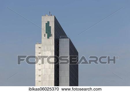 Three-slice high-rise with three-slice house logo, architects Helmut Hentrich and Hubert Petschnigg, Düsseldorf, North Rhine-Westphalia, Germany, Europe View Large Photo Image Stock Image - Three-slice high-rise with three-slice house logo, architects Helmut Hentrich and Hubert Petschnigg, Düsseldorf, North Rhine-Westphalia, Germany, Europe. Fotosearch