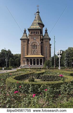 Timisoara Orthodox Cathedral, Victory Square, Piata Victoriei, Timisoara, Romania, Europe View Large Photo Image Stock Photography - Timisoara Orthodox Cathedral, Victory Square, Piata Victoriei, Timisoara, Romania, Europe. Fotosearch
