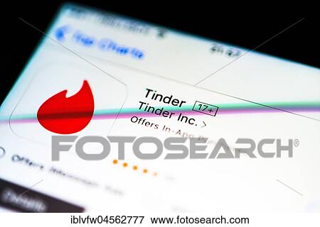 Tinder, Dating App in the Apple App Store, Mobile Game, Virtual Reality, Game, App-Icon, Display on a screen of a mobile phone, iPhone, iOS, Smartphone, Macro Shooting, Detail, full size View Large Photo Image Stock Photo - Tinder, Dating App in the Apple App Store, Mobile Game, Virtual Reality, Game, App-Icon, Display on a screen of a mobile phone, iPhone, iOS, Smartphone, Macro Shooting, Detail, full size. Fotosearch