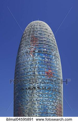 Torre Agbar, architect Jean Nouvel, Placa de les Glories Catalanes, Barcelona, Catalonia, Spain, Europe View Large Photo Image Stock Image - Torre Agbar, architect Jean Nouvel, Placa de les Glories Catalanes, Barcelona, Catalonia, Spain, Europe. Fotosearch