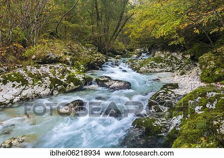Torrent, autumn, Lepenjica, Slovenia, Europe View Large Photo Image Picture - Torrent, autumn, Lepenjica, Slovenia, Europe. Fotosearch