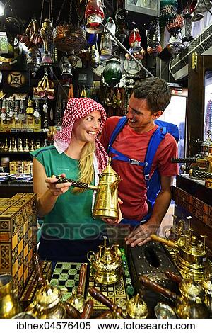 Tourist buy souvenirst, Al Balat, Amman, Jordan, Asia View Large Photo Image Stock Photography - Tourist buy souvenirst, Al Balat, Amman, Jordan, Asia. Fotosearch
