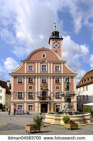 Town hall and fountain Willibaldsbrunnen on the market square, Eichstätt, Altmühltal, Upper Bavaria, Bavaria, Germany, Europe View Large Photo Image Stock Image - Town hall and fountain Willibaldsbrunnen on the market square, Eichstätt, Altmühltal, Upper Bavaria, Bavaria, Germany, Europe. Fotosearch