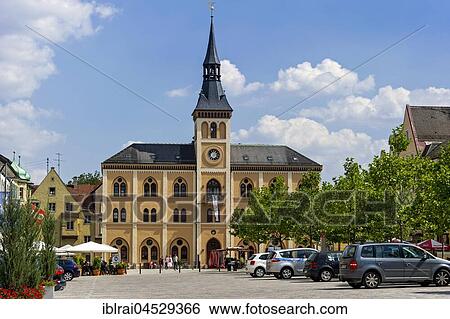 Town hall, Lower Main Square, Pfaffenhofen, Hallertau, Upper Bavaria, Bavaria, Germany, Europe View Large Photo Image Stock Photograph - Town hall, Lower Main Square, Pfaffenhofen, Hallertau, Upper Bavaria, Bavaria, Germany, Europe. Fotosearch