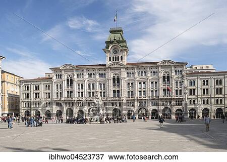 Town Hall, Palazzo Comunale, Piazza dell Unita d'Italia, Trieste, region Friuli-Venezia Giulia, Italy, Europe View Large Photo Image Stock Photo - Town Hall, Palazzo Comunale, Piazza dell Unita d'Italia, Trieste, region Friuli-Venezia Giulia, Italy, Europe. Fotosearch