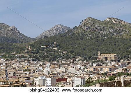 Townscape, Andratx, Majorca, Spain, Europe View Large Photo Image Stock Image - Townscape, Andratx, Majorca, Spain, Europe. Fotosearch
