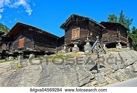 Traditional Valaisan Reservoir, Saas-Fee, Valais, Switzerland, Europe View Large Photo Image Picture - Traditional Valaisan Reservoir, Saas-Fee, Valais, Switzerland, Europe. Fotosearch