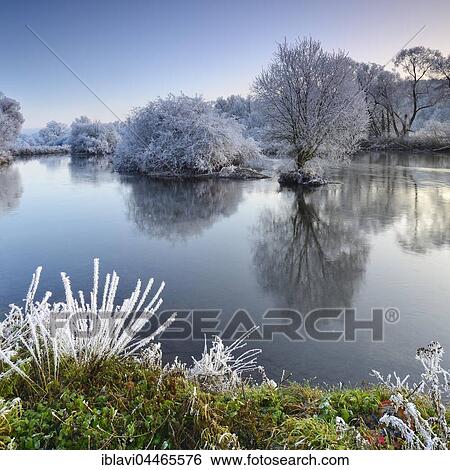 Trees covered with hoar frost, River Eder in winter, Bad Wildungen, Hesse, Germany, Europe View Large Photo Image Stock Photograph - Trees covered with hoar frost, River Eder in winter, Bad Wildungen, Hesse, Germany, Europe. Fotosearch