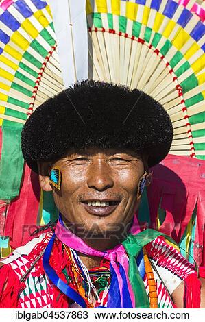 Tribesman at the Hornbill Festival, Kohima, Nagaland, India, Asia View Large Photo Image Stock Image - Tribesman at the Hornbill Festival, Kohima, Nagaland, India, Asia. Fotosearch