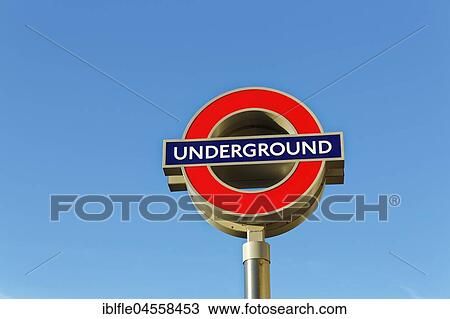 Underground signboard against blue sky, London, England, United Kingdom, Europe View Large Photo Image Stock Image - Underground signboard against blue sky, London, England, United Kingdom, Europe. Fotosearch