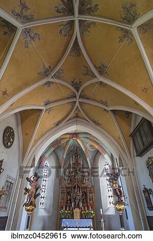 Vault and altar of the church hl. Maria and Leonhard, Lofer, Salzburg state, Austria, Europe View Large Photo Image Stock Photography - Vault and altar of the church hl. Maria and Leonhard, Lofer, Salzburg state, Austria, Europe. Fotosearch