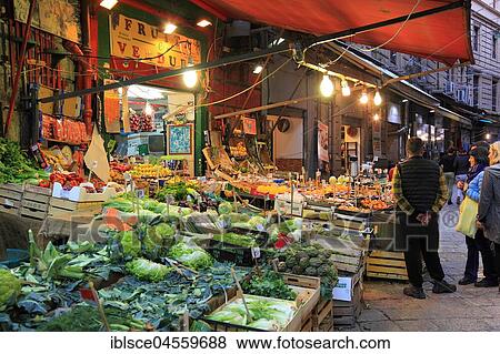 Vegetable stall, market in the quarter La Vucciria, Mercato Vucciria, Palermo, Sicily, Italy, Europe View Large Photo Image Stock Photo - Vegetable stall, market in the quarter La Vucciria, Mercato Vucciria, Palermo, Sicily, Italy, Europe. Fotosearch