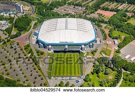 Picture - Veltins Arena, Schalke stadium, Bundesliga stadium, Schalker field, Gelsenkirchen, Ruhr district, North Rhine-Westphalia, Germany, Europe. Fotosearch