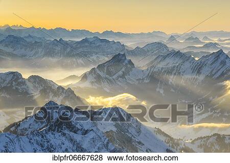 View from Säntis, Appenzell, Switzerland, Europe View Large Photo Image Stock Photo - View from Säntis, Appenzell, Switzerland, Europe. Fotosearch