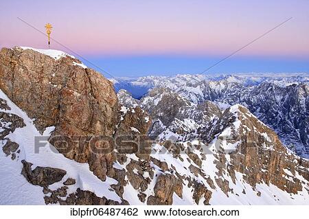 View from the summit of the Zugspitze, Bavaria, Germany, Europe View Large Photo Image Stock Image - View from the summit of the Zugspitze, Bavaria, Germany, Europe. Fotosearch