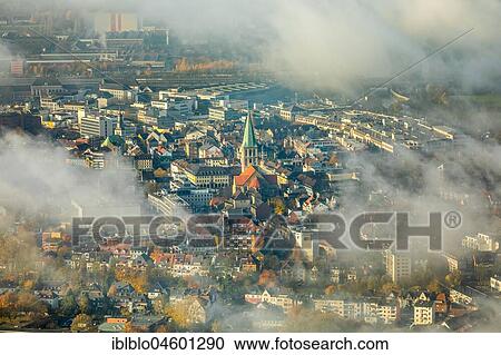 View of downtown Hamm through the low fog cover, Pauluskirche, new Lippe project Kanalkante, between Hamm-Lippewiesen airport and downtown Hamm, Datteln-Hamm Canal, Lippe, Hamm, Ruhr area, North Rhine-Westphalia, Germany, Europe View Large Photo Image Stock Image - View of downtown Hamm through the low fog cover, Pauluskirche, new Lippe project Kanalkante, between Hamm-Lippewiesen airport and downtown Hamm, Datteln-Hamm Canal, Lippe, Hamm, Ruhr area, North Rhine-Westphalia, Germany, Europe. Fotosearch