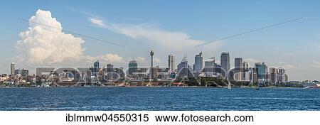 Stock Photography - View of Sydney, skyline, Sydney, New South Wales, Australia, Oceania. Fotosearch
