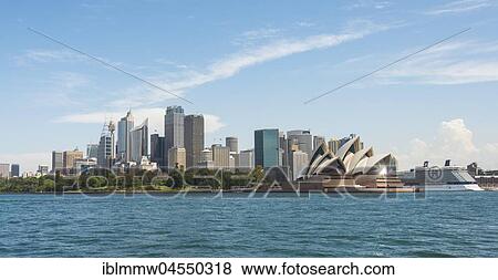 View of Sydney with opera house, skyline, Sydney, New South Wales, Australia, Oceania View Large Photo Image Stock Photo - View of Sydney with opera house, skyline, Sydney, New South Wales, Australia, Oceania. Fotosearch