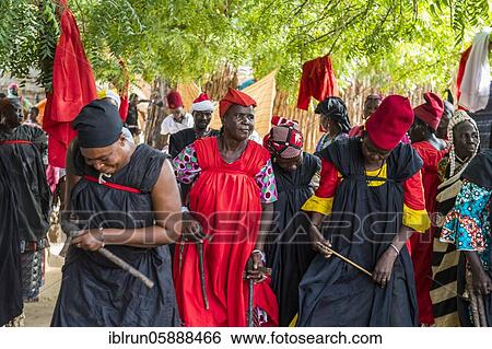 Stock Photograph - Voodoo ceremony in Dogondoutchi, Niger, Africa. Fotosearch