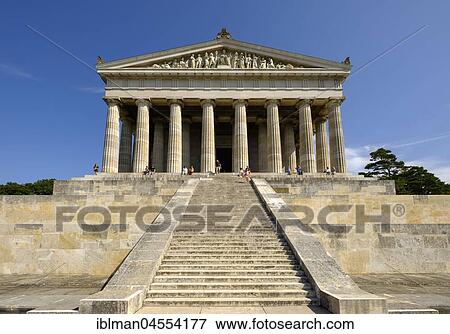 Walhalla south side, Donaustauf, Bavarian Forest, Upper Palatinate, Bavaria, Germany, Europe View Large Photo Image Stock Photo - Walhalla south side, Donaustauf, Bavarian Forest, Upper Palatinate, Bavaria, Germany, Europe. Fotosearch