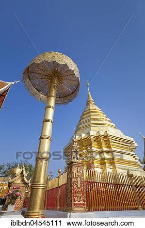 Wat Phra That Doi Suthep temple, Chiang Mai, Thailand, Asia View Large Photo Image Stock Image - Wat Phra That Doi Suthep temple, Chiang Mai, Thailand, Asia. Fotosearch