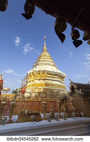 Wat Phra That Doi Suthep temple, Chiang Mai, Thailand, Asia View Large Photo Image Stock Image - Wat Phra That Doi Suthep temple, Chiang Mai, Thailand, Asia. Fotosearch