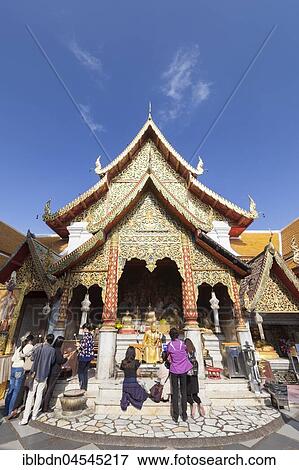 Wat Phra That Doi Suthep temple, Chiang Mai, Thailand, Asia View Large Photo Image Stock Photo - Wat Phra That Doi Suthep temple, Chiang Mai, Thailand, Asia. Fotosearch