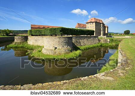 Water castle and fortress Heldrungen, gate building with bastions, exterior moat, at back the Renaissance castle, Heldrungen, Thuringia, Germany, Europe View Large Photo Image Stock Photo - Water castle and fortress Heldrungen, gate building with bastions, exterior moat, at back the Renaissance castle, Heldrungen, Thuringia, Germany, Europe. Fotosearch