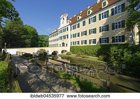 Water castle Sandizell, Schrobenhausen, Upper Bavaria, Bavaria, Germany, Europe View Large Photo Image Stock Photo - Water castle Sandizell, Schrobenhausen, Upper Bavaria, Bavaria, Germany, Europe. Fotosearch