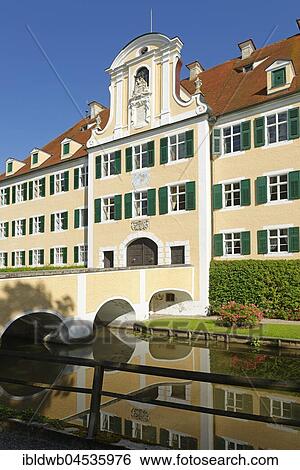 Water castle Sandizell, Schrobenhausen, Upper Bavaria, Bavaria, Germany, Europe View Large Photo Image Stock Photograph - Water castle Sandizell, Schrobenhausen, Upper Bavaria, Bavaria, Germany, Europe. Fotosearch